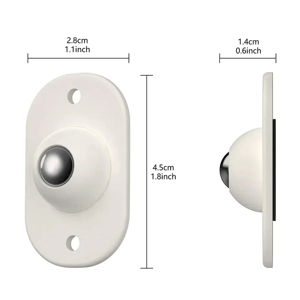 360° Adhesive Reusable Mini Swivel Wheels (Pack of 8 Wheels)