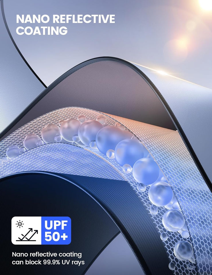 CAR SUNSHADE PROTECTORPROTECT CAR INTERIOR FROM UV RAYS AND HIGH HEAT