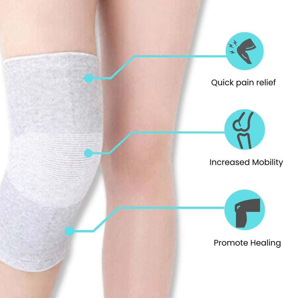 Bamboo Compression Knee Sleeves (Pack Of 2)