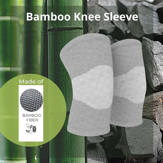 Bamboo Compression Knee Sleeves (Pack Of 2)