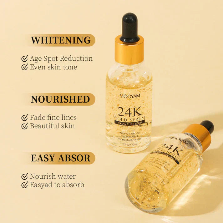 Yasme Mooyam 24K Gold Face Serum (Pack Of 2)
