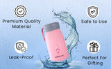 Premium Simple life Print Glass Water Bottle (Pack of 2)