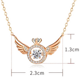 Rose Gold Angel Wings Pendant Chain