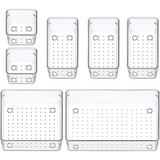 7Pcs Acrylic Drawer Storage Organiser