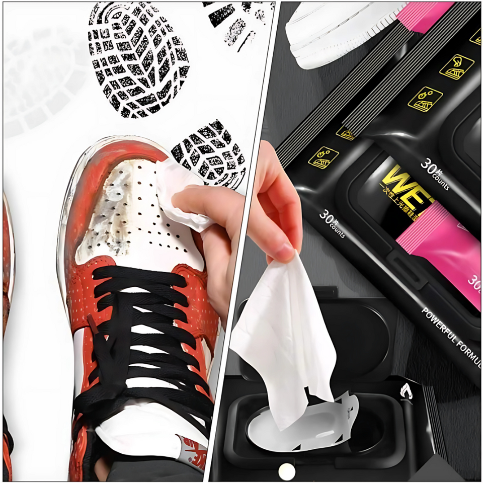 Sneaker & Shoe Cleaner Wipes (Pack of 2 Packets)