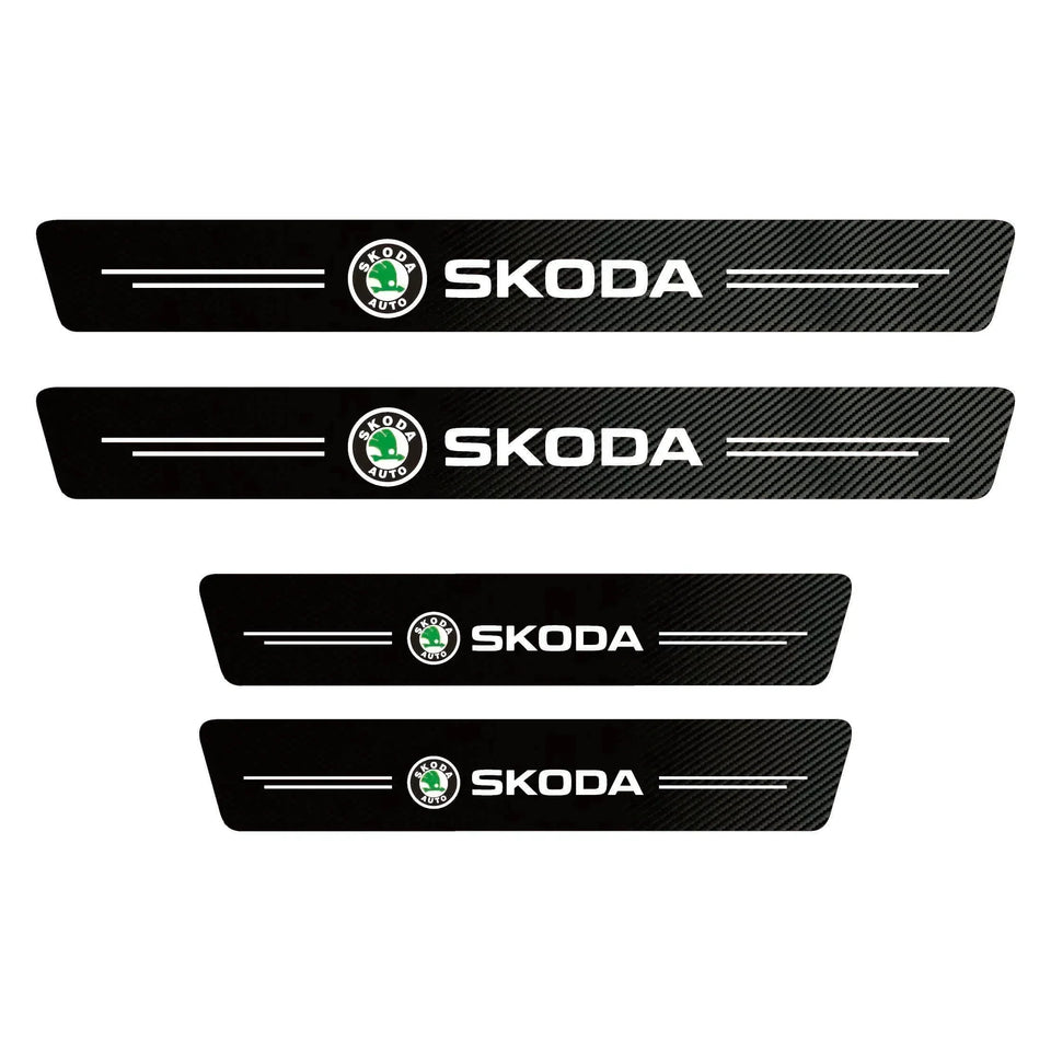 Carbon Fiber Door Sill Protector (4 Pcs)