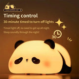 3D Silicon Sleepy Panda Night Lamp