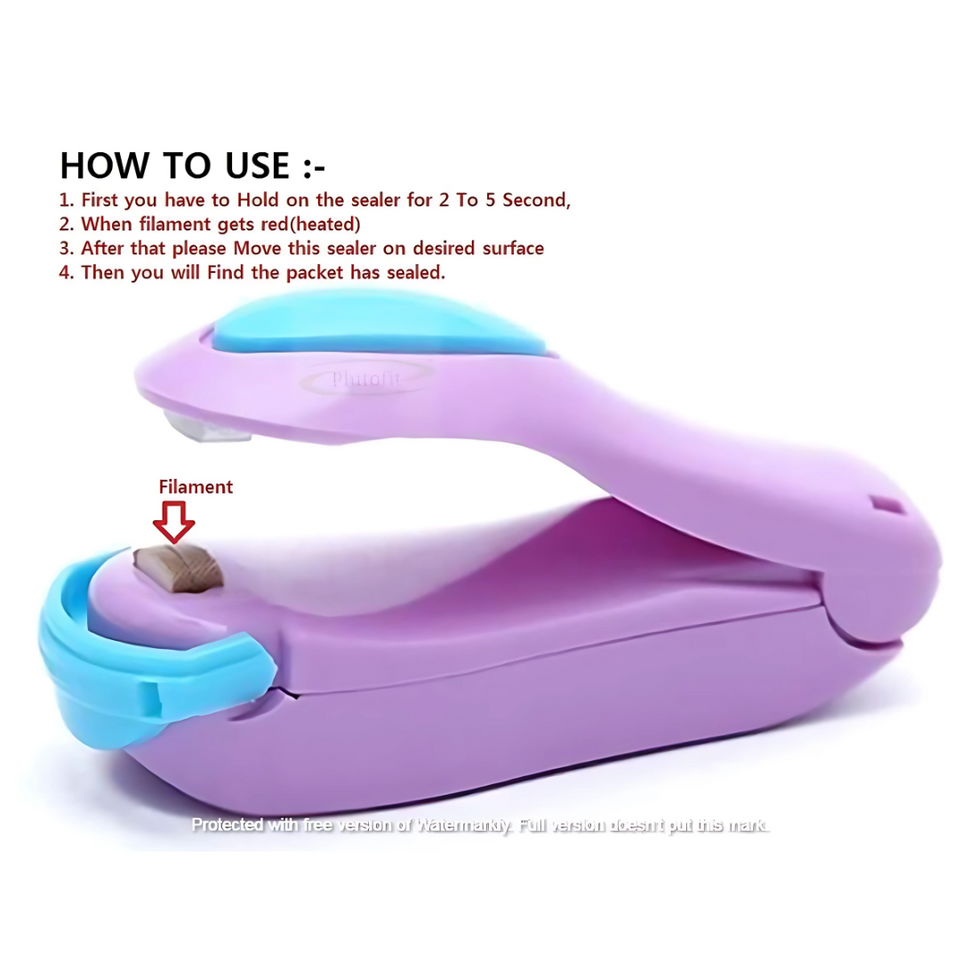 Portable mini sealing machine battery operated