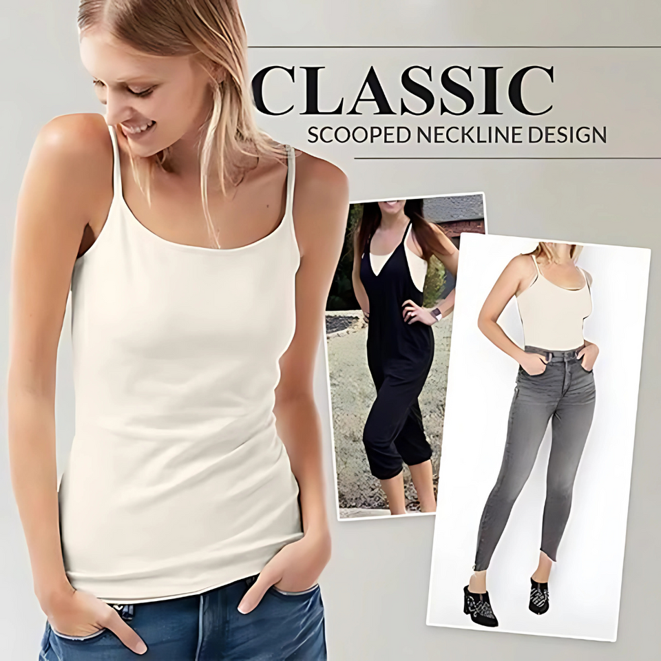 Women's Loose Cami with Built-in Tank Top (Pack of 2)