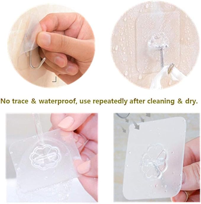 ExcelBond™ Self Adhesive Wall Hooks- Pack of 50 (BUMPER🔥 50% OFF)