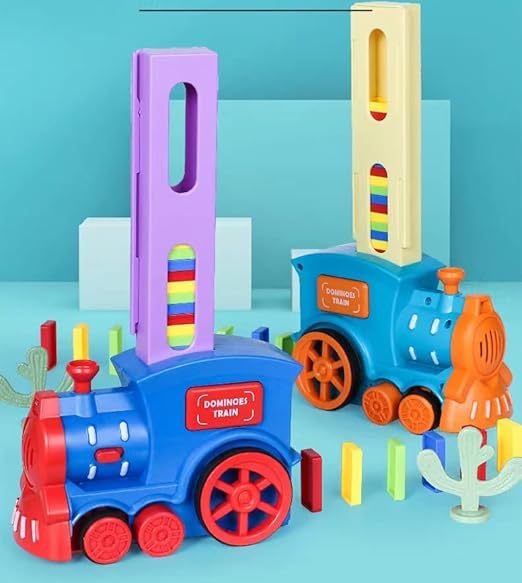 Train Toy Domino Set for Kids BPA Free Plastic with Sound Effects