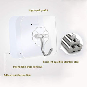 ExcelBond™ Self Adhesive Wall Hooks- Pack of 50 (BUMPER🔥 50% OFF)