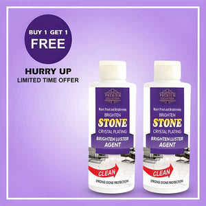 Stone Crystal Plating Luster Agent For Granite Floor Cleaner Liquid (Pack of 2)