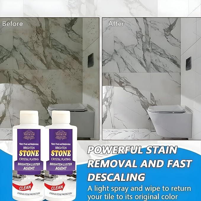 Stone Crystal Plating Luster Agent For Granite Floor Cleaner Liquid (Pack of 2)