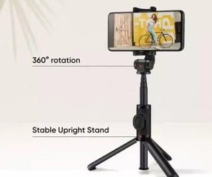 Extendable Flash 3-in-1 Selfie Stick Tripod with Bluetooth Remote