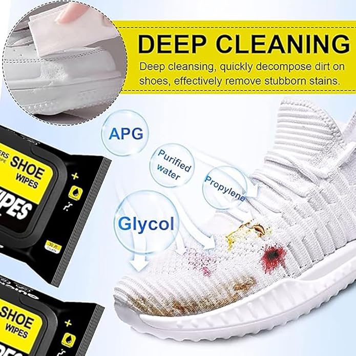 Sneaker & Shoe Cleaner Wipes (Pack of 2 Packets)