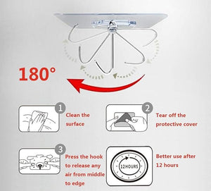 ExcelBond™ Self Adhesive Wall Hooks- Pack of 50 (BUMPER🔥 50% OFF)