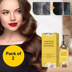 Japanese Natural Black Hair Dye Shampoo - Buy 1 Get 1 🔥