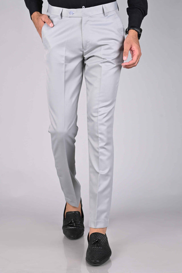 🔥👖High Stretch Men's Classic Pant For Men (LIGHT GREY) 💖