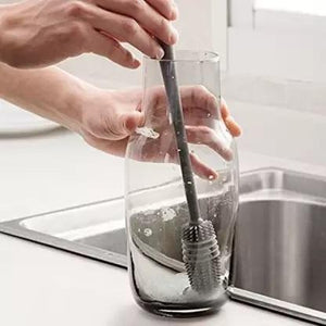 Silicone Bottle Cleaning Brush with Long Handle