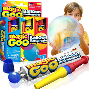Blow Bubble Balloons Toys (Pack of 3 Tubes)