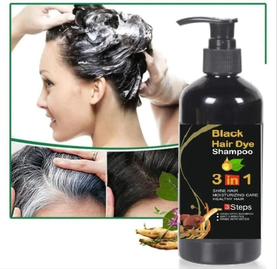 Yasme 3 in 1 Black Herbal Hair Dye Shampoo - Buy 1 Get 1 Free
