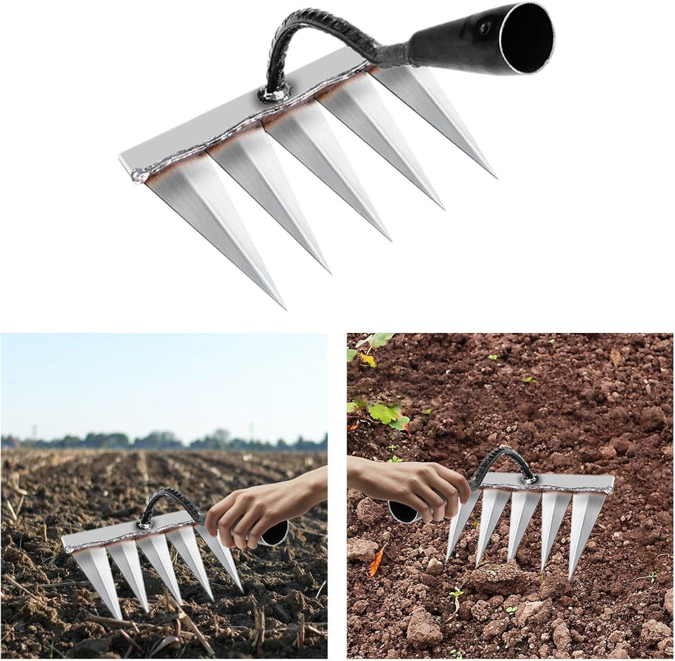 5 Teeth Carbon Garden Weeding (Premium Quality)