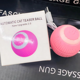 Rotating Cat Toy Ball, Interactive Cat Toys Rechargeable Rotating Ball with LED