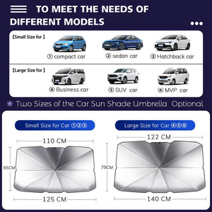 Car Sun Shade Windshield Cover Umbrella