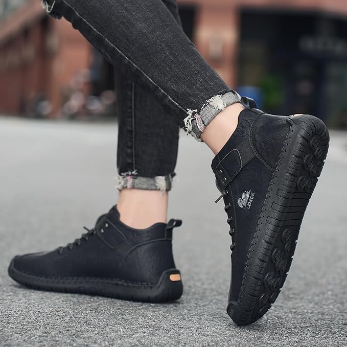 DAGY LEATHER SHOES - BLACK