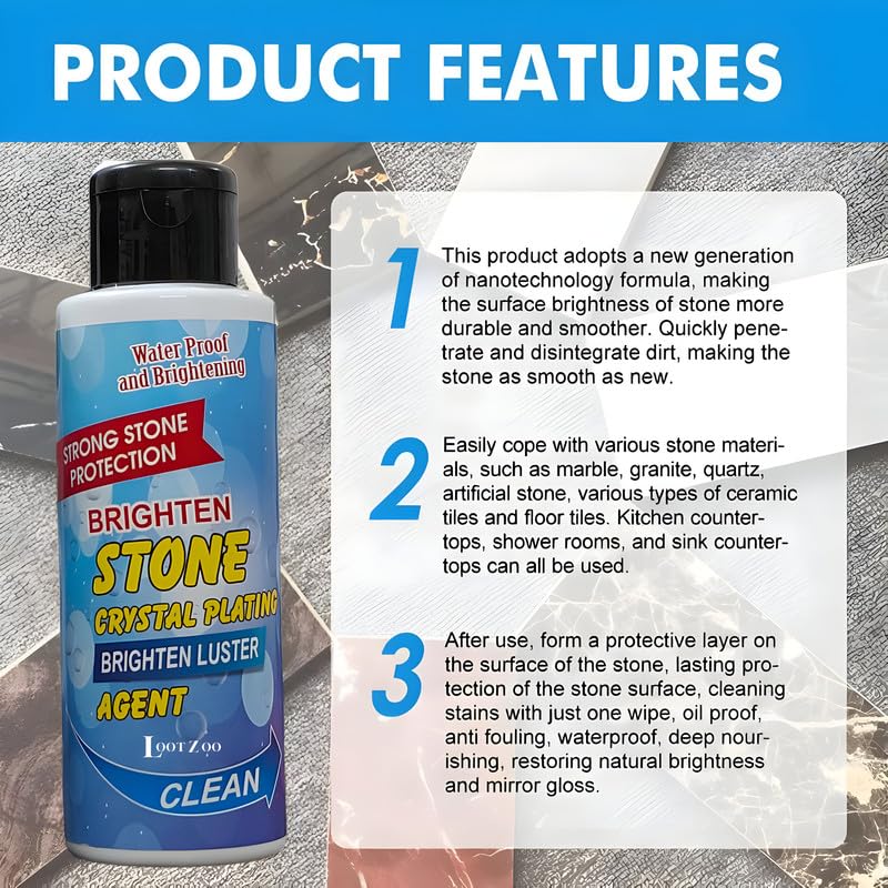 Powerful Marble & Tile Crystal Polish – Buy 1 Get 2 Free Deal