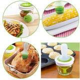 Cooking Oil Dispenser With Barbeque Brush