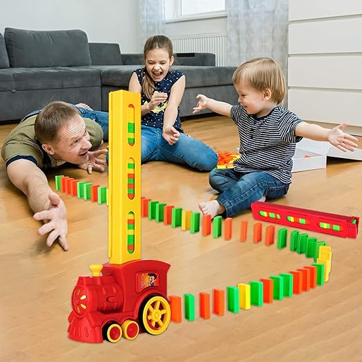 Train Toy Domino Set for Kids BPA Free Plastic with Sound Effects
