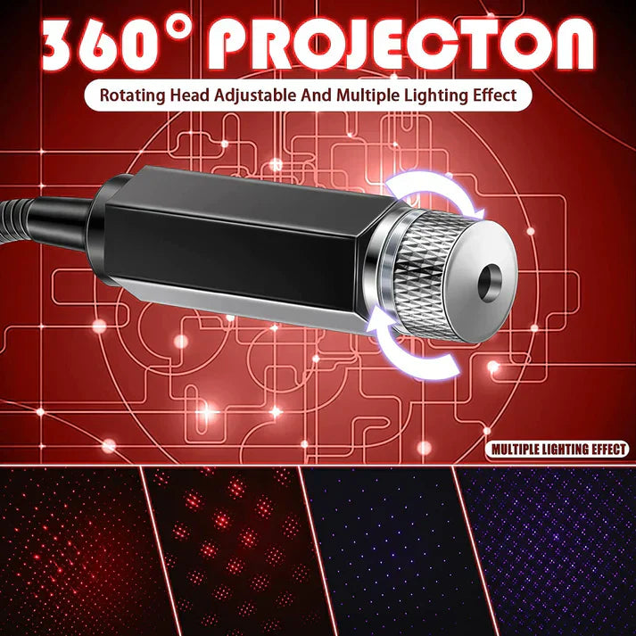 Space Life™ - USB Star Decoration Light Projector