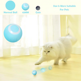 Rotating Cat Toy Ball, Interactive Cat Toys Rechargeable Rotating Ball with LED