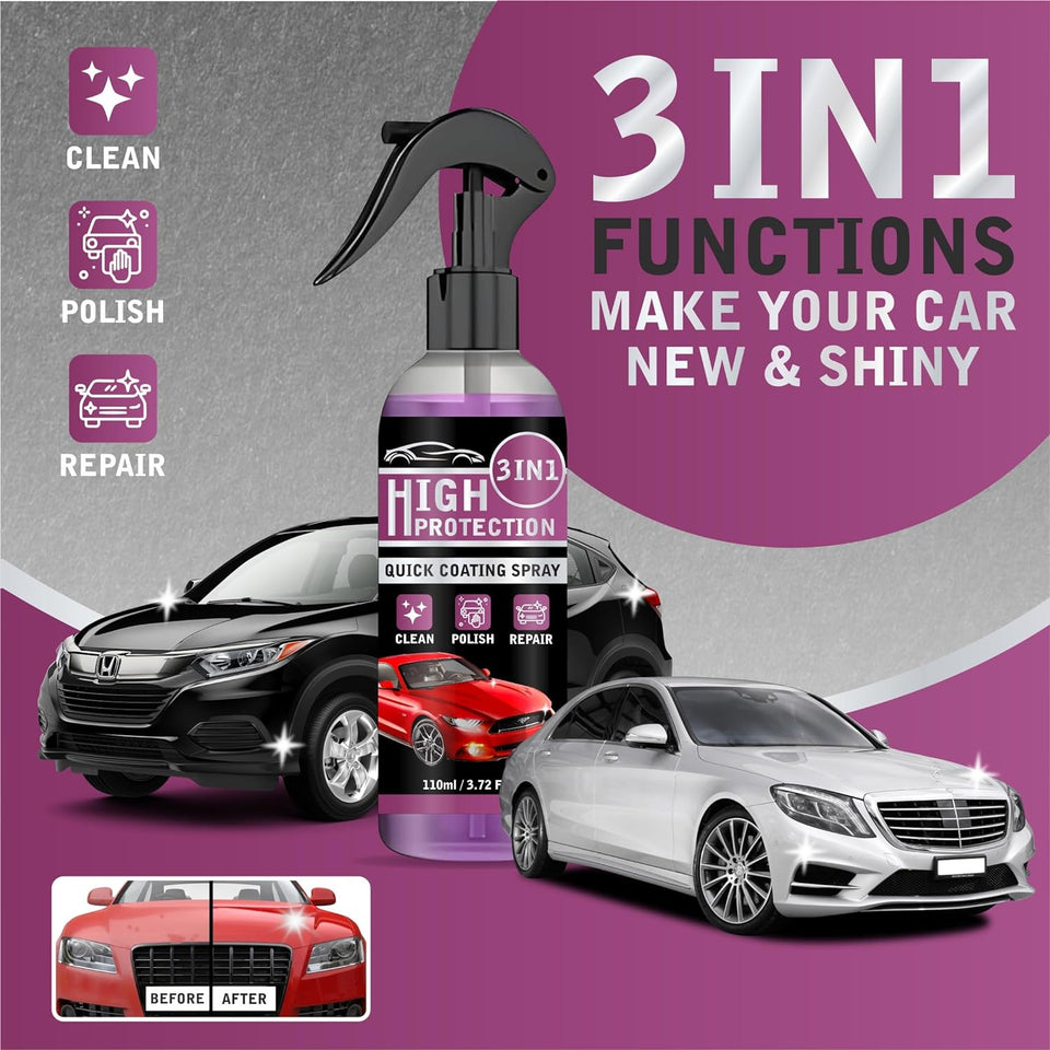 10x More Powerful Car Coating Spray | Buy 1 Get 2 Free