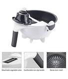 9 in 1 Multifunction Plastic Magic Rotate Vegetable Cutter