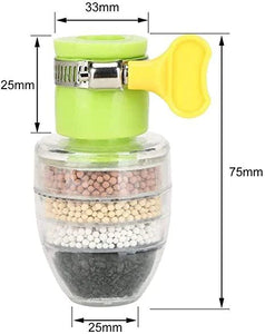 (Buy 1 Get 1 free) Multi-Layer Activated Carbon Water Faucet Filter (Assorted Color)