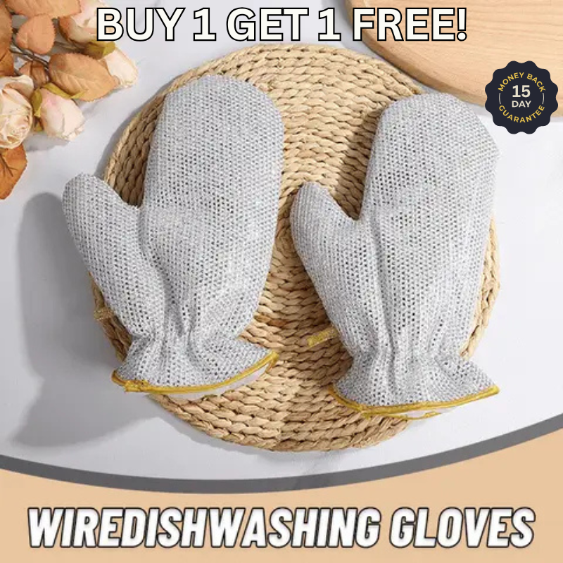 Wire Dishwashing Gloves (Pack of 2) (Premium Quality)