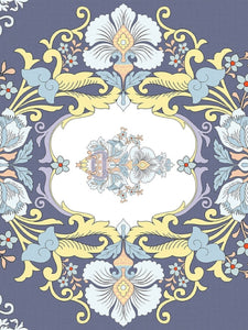 Floral Print Double Elastic Fitted Bed Sheet with 2 Pillow Covers