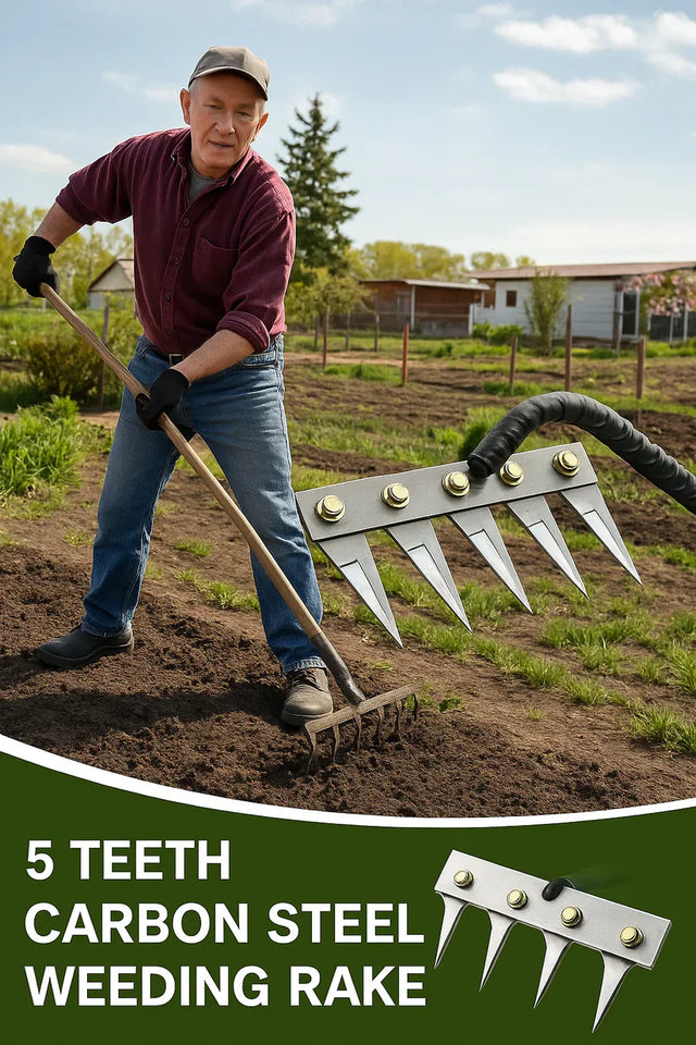 5 Teeth Carbon Garden Weeding (Premium Quality)
