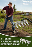 5 Teeth Carbon Garden Weeding (Premium Quality)