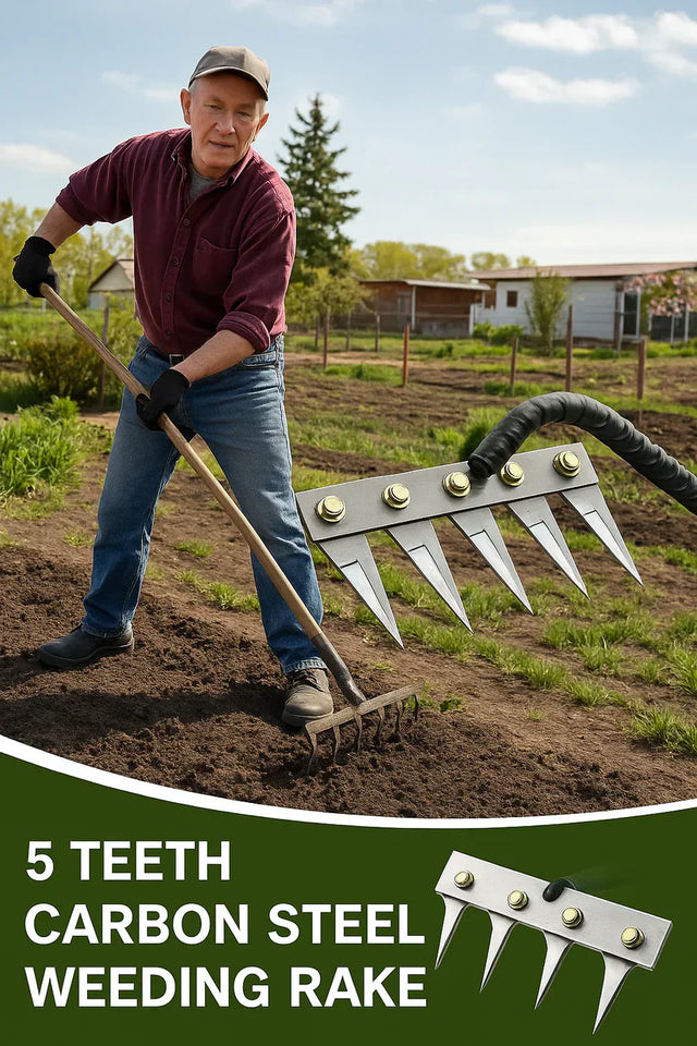 5 Teeth Carbon Steel Garden Weeding