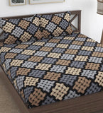 Double Bed King Size Elastic Fitted Premium BedSheet with 2 Pillow Covers