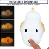 Silicone Puppy Touch Night Lamp