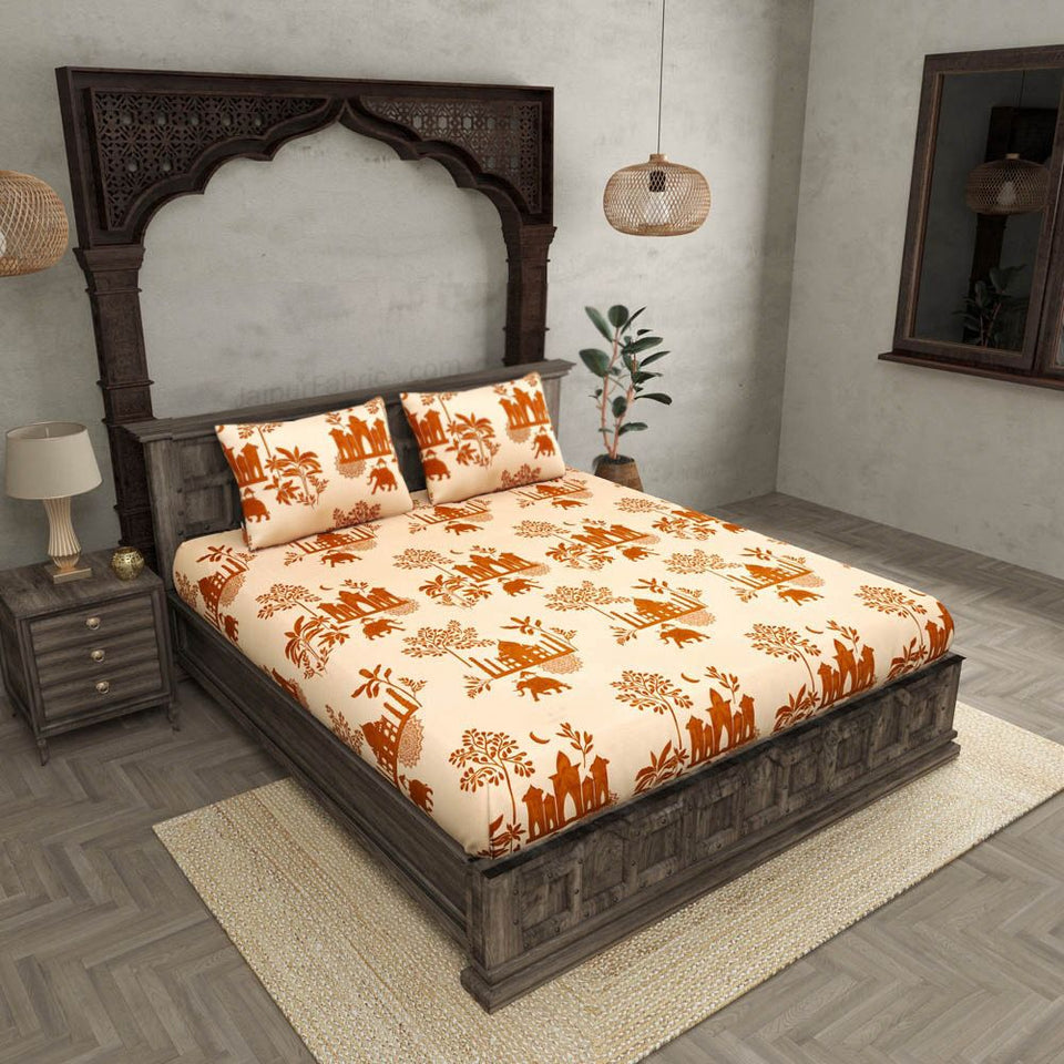 King Size Elastic Fitted Premium BedSheet