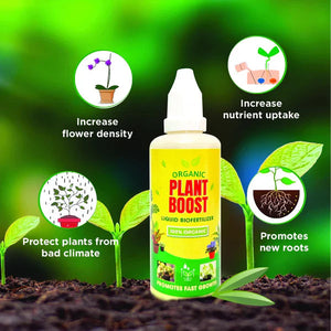 BIOPLANT™ Plant Boost Liquid Biofertilizer for All Crops,Organic (BUY 1 GET 3 FREE) (PACK OF 4)