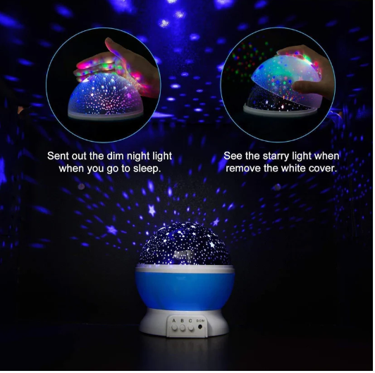 Star Master Dream Color Changing Rotating Projection Lamp