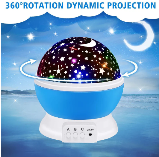 Star Master Dream Color Changing Rotating Projection Lamp