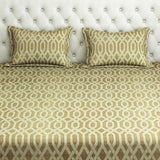 Golden King Size Double Bed Elastic Fitted Premium Bedsheet